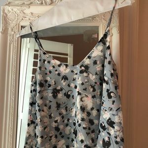 Light blue tank crop top